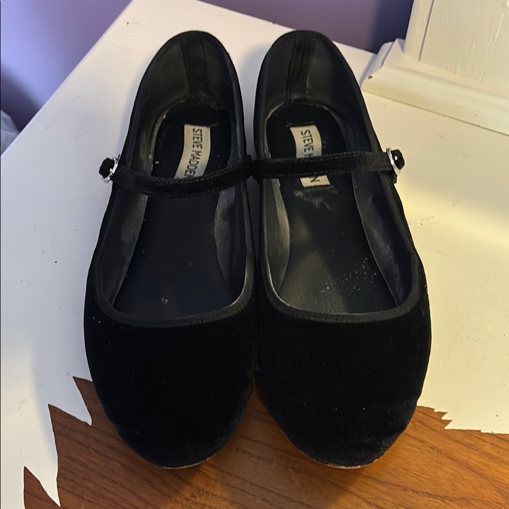 Steve Madden vinetta black flats